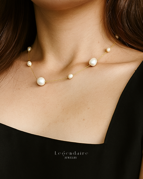 Floating Pearl Necklace