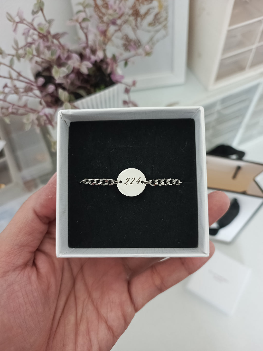 Photo Engraved Bracelet (silver)