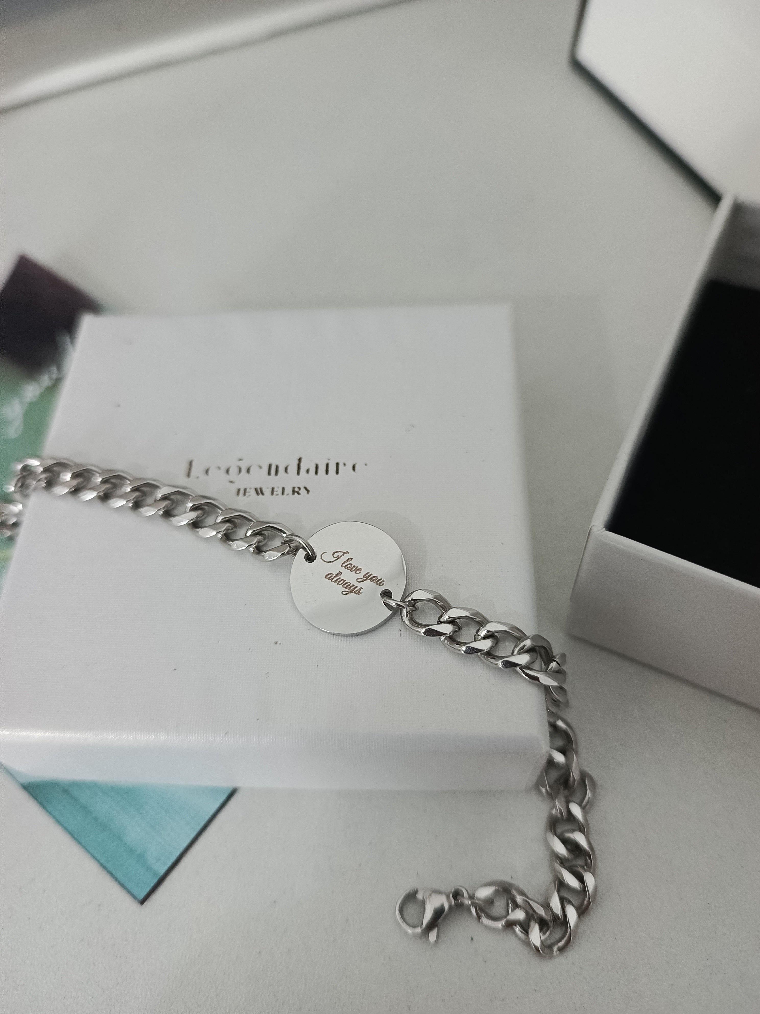 Photo Engraved Bracelet (silver)