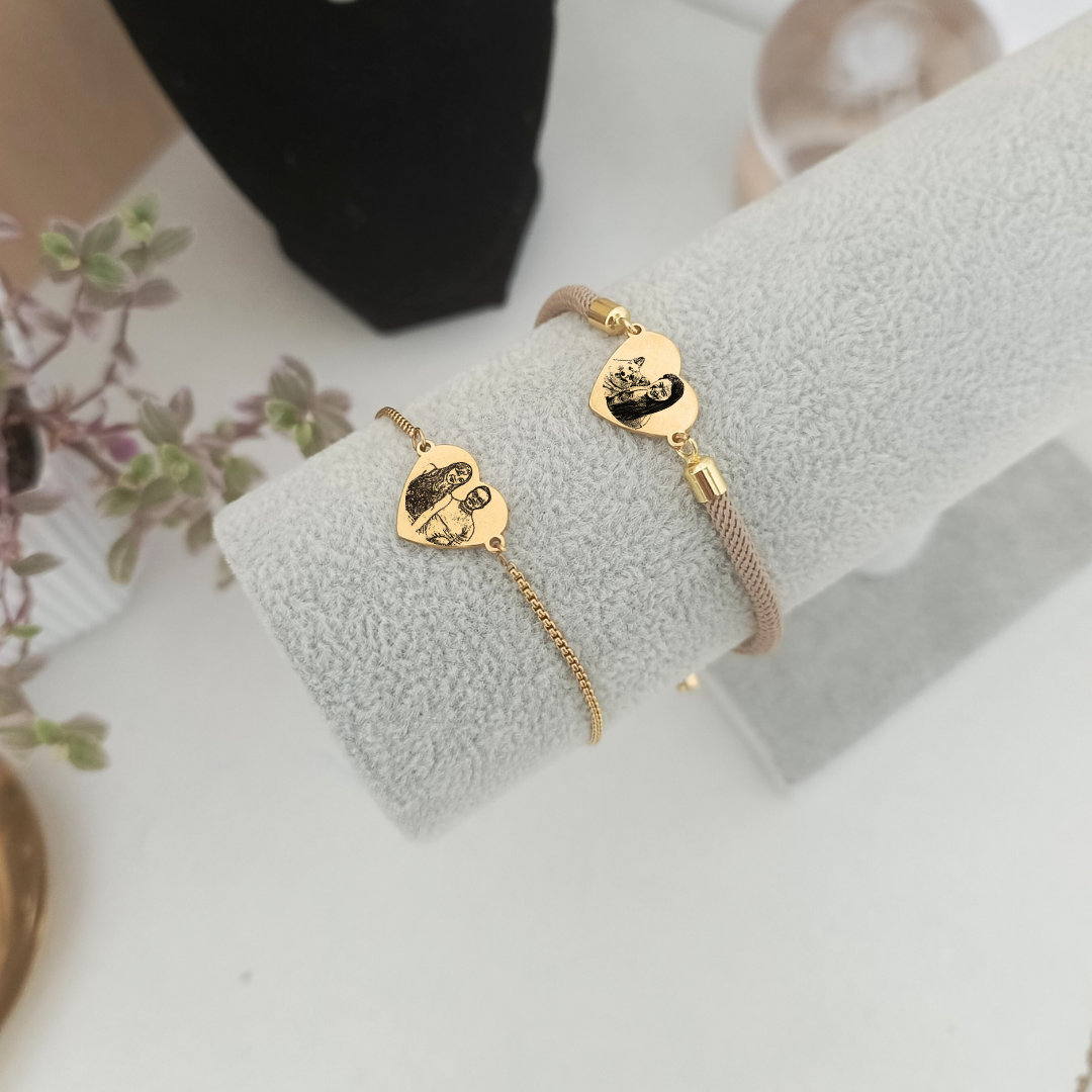 Heartfelt Engraved Bracelet (adjustable)