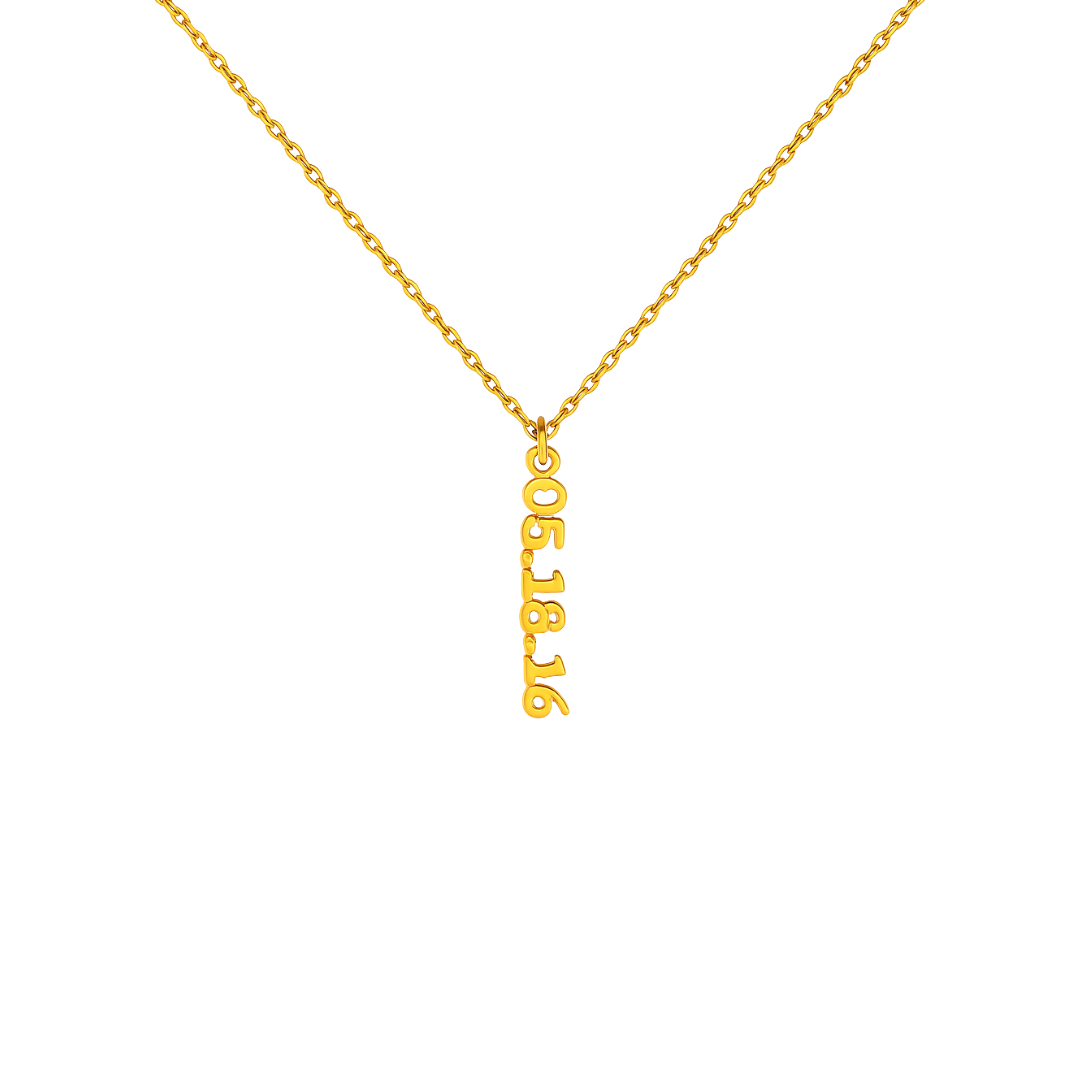 Vertical Name Necklace