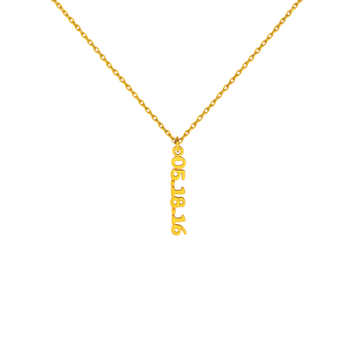 Vertical Name Necklace