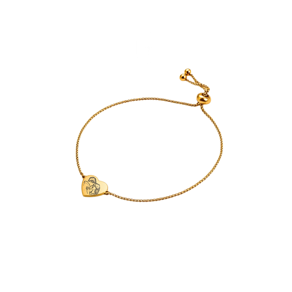 Heartfelt Engraved Bracelet (adjustable)