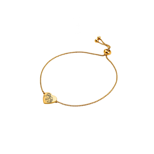 Heartfelt Engraved Bracelet (adjustable)